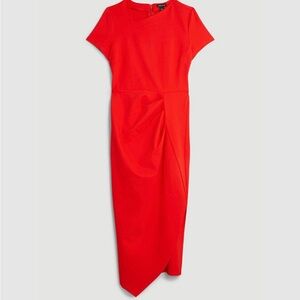 Karen Millen Vibrant Red Asymmetrical Dress